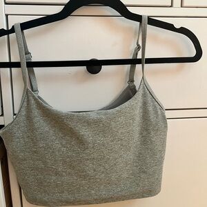 Aritizia TNAction grey sports tank with built in bra size medium